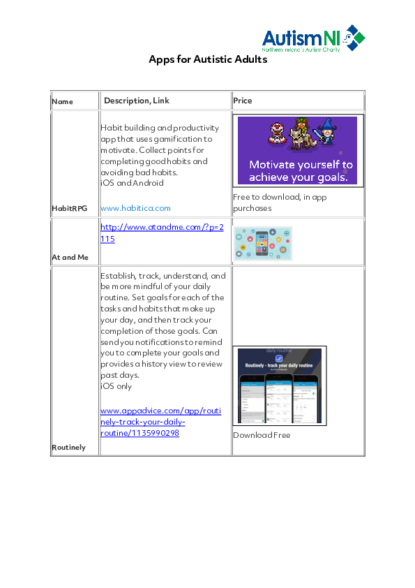 Resources For Autistic Adults Autism NI